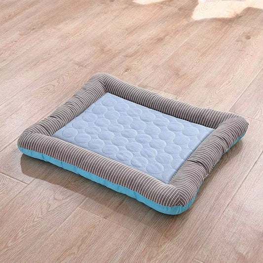 Cooling Dog Bed Pet Cool Mat for Cats and Dogs | Ice Silk Material Soft for Summer Sleeping Product Dog Beach Bed